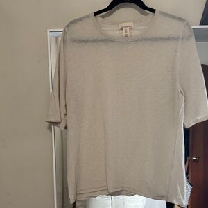 H&M Beige Short Sleeve Tee